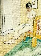 Carl Larsson japansk nakenmodell oil painting reproduction